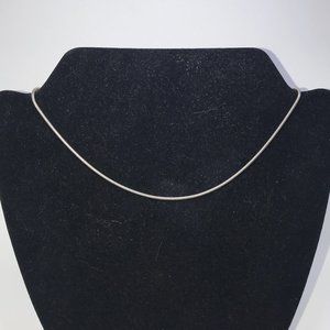 17" 2mm Pewter Snake Chain Necklace